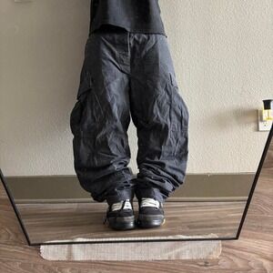 Vintage Y2K/2000s Baggy Black Skater Style Cargo Pants! 38x32